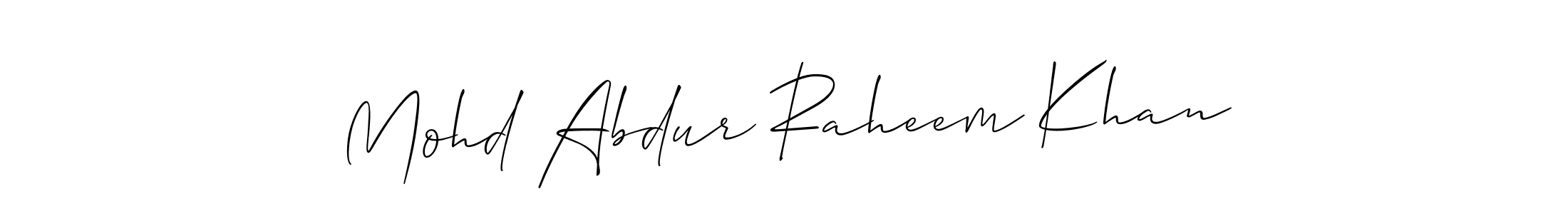 This is the best signature style for the Mohd Abdur Raheem Khan name. Also you like these signature font (Allison_Script). Mix name signature. Mohd Abdur Raheem Khan signature style 2 images and pictures png