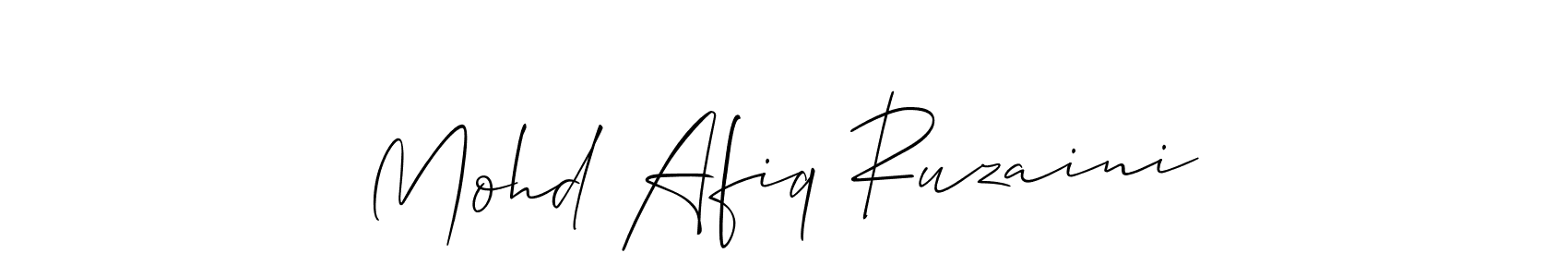 Here are the top 10 professional signature styles for the name Mohd Afiq Ruzaini. These are the best autograph styles you can use for your name. Mohd Afiq Ruzaini signature style 2 images and pictures png