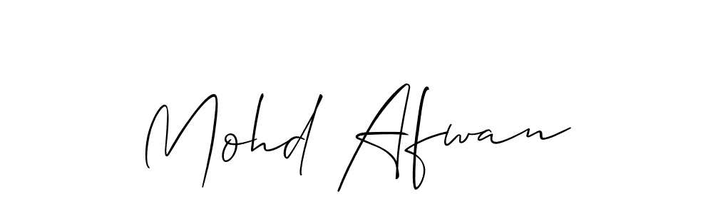 Also You can easily find your signature by using the search form. We will create Mohd Afwan name handwritten signature images for you free of cost using Allison_Script sign style. Mohd Afwan signature style 2 images and pictures png