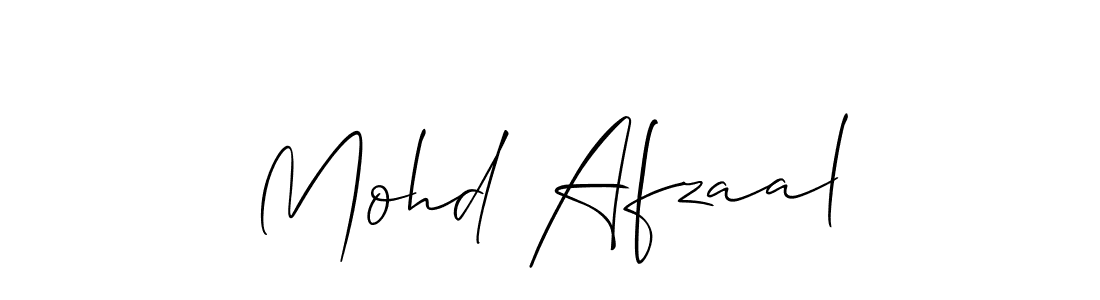 How to make Mohd Afzaal name signature. Use Allison_Script style for creating short signs online. This is the latest handwritten sign. Mohd Afzaal signature style 2 images and pictures png
