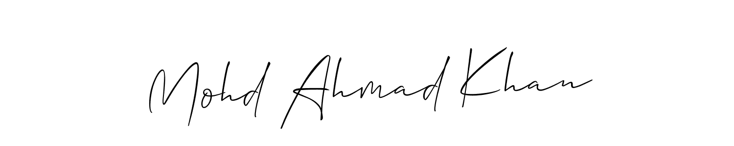 Once you've used our free online signature maker to create your best signature Allison_Script style, it's time to enjoy all of the benefits that Mohd Ahmad Khan name signing documents. Mohd Ahmad Khan signature style 2 images and pictures png