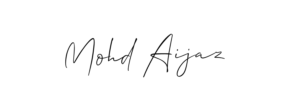 Mohd Aijaz stylish signature style. Best Handwritten Sign (Allison_Script) for my name. Handwritten Signature Collection Ideas for my name Mohd Aijaz. Mohd Aijaz signature style 2 images and pictures png