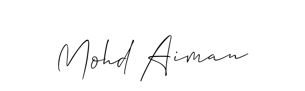 Best and Professional Signature Style for Mohd Aiman. Allison_Script Best Signature Style Collection. Mohd Aiman signature style 2 images and pictures png