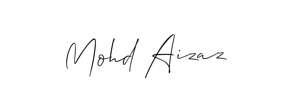 How to make Mohd Aizaz signature? Allison_Script is a professional autograph style. Create handwritten signature for Mohd Aizaz name. Mohd Aizaz signature style 2 images and pictures png