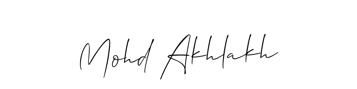 Similarly Allison_Script is the best handwritten signature design. Signature creator online .You can use it as an online autograph creator for name Mohd Akhlakh. Mohd Akhlakh signature style 2 images and pictures png