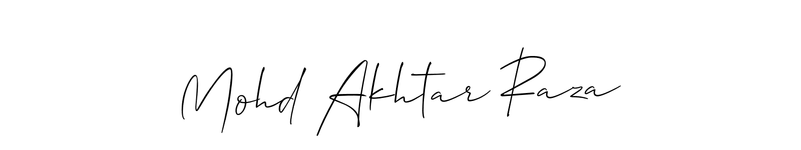 Make a beautiful signature design for name Mohd Akhtar Raza. Use this online signature maker to create a handwritten signature for free. Mohd Akhtar Raza signature style 2 images and pictures png