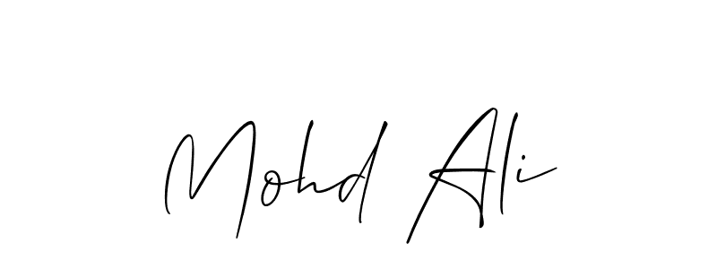 How to make Mohd Ali signature? Allison_Script is a professional autograph style. Create handwritten signature for Mohd Ali name. Mohd Ali signature style 2 images and pictures png