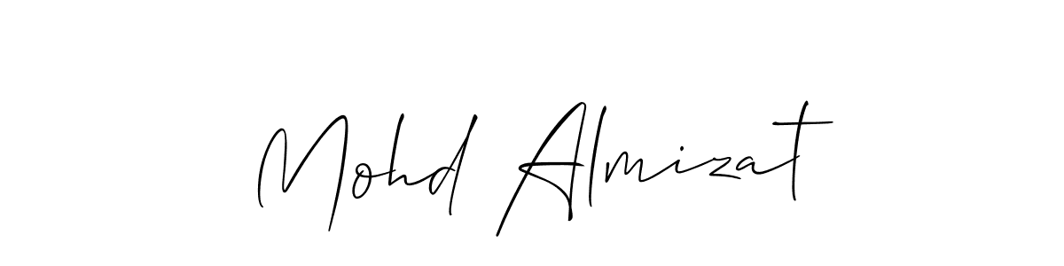 Create a beautiful signature design for name Mohd Almizat. With this signature (Allison_Script) fonts, you can make a handwritten signature for free. Mohd Almizat signature style 2 images and pictures png