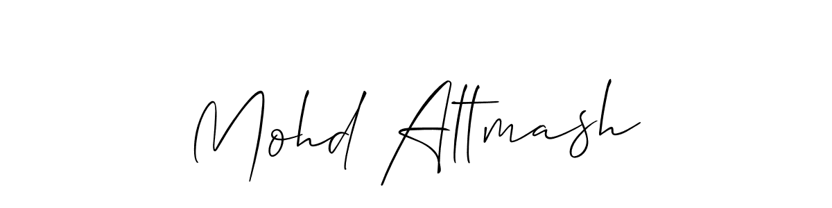 How to make Mohd Altmash name signature. Use Allison_Script style for creating short signs online. This is the latest handwritten sign. Mohd Altmash signature style 2 images and pictures png