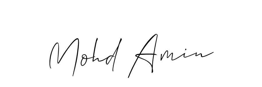 Also we have Mohd Amin name is the best signature style. Create professional handwritten signature collection using Allison_Script autograph style. Mohd Amin signature style 2 images and pictures png