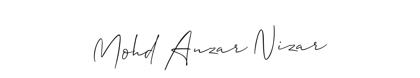 This is the best signature style for the Mohd Anzar Nizar name. Also you like these signature font (Allison_Script). Mix name signature. Mohd Anzar Nizar signature style 2 images and pictures png