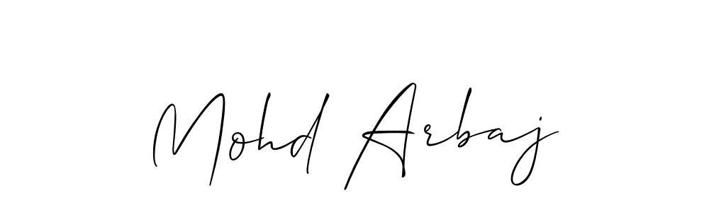 Best and Professional Signature Style for Mohd Arbaj. Allison_Script Best Signature Style Collection. Mohd Arbaj signature style 2 images and pictures png