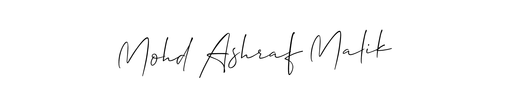 Make a beautiful signature design for name Mohd Ashraf Malik. Use this online signature maker to create a handwritten signature for free. Mohd Ashraf Malik signature style 2 images and pictures png