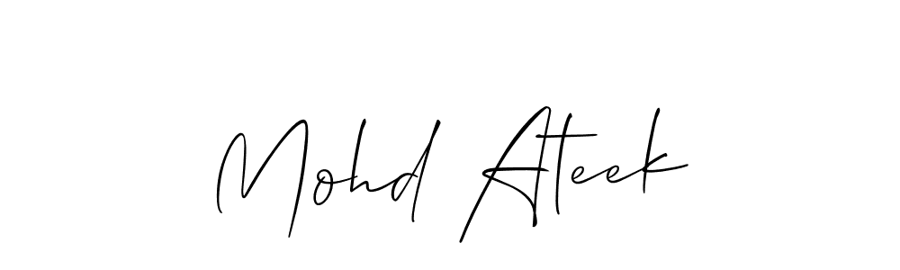 Here are the top 10 professional signature styles for the name Mohd Ateek. These are the best autograph styles you can use for your name. Mohd Ateek signature style 2 images and pictures png