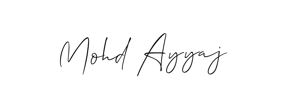 Similarly Allison_Script is the best handwritten signature design. Signature creator online .You can use it as an online autograph creator for name Mohd Ayyaj. Mohd Ayyaj signature style 2 images and pictures png