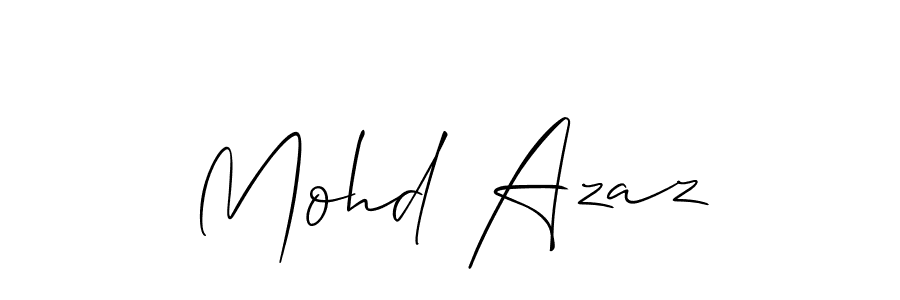 The best way (Allison_Script) to make a short signature is to pick only two or three words in your name. The name Mohd Azaz include a total of six letters. For converting this name. Mohd Azaz signature style 2 images and pictures png