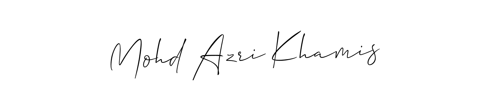 How to make Mohd Azri Khamis signature? Allison_Script is a professional autograph style. Create handwritten signature for Mohd Azri Khamis name. Mohd Azri Khamis signature style 2 images and pictures png
