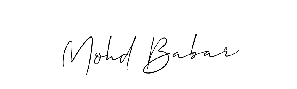 Mohd Babar stylish signature style. Best Handwritten Sign (Allison_Script) for my name. Handwritten Signature Collection Ideas for my name Mohd Babar. Mohd Babar signature style 2 images and pictures png