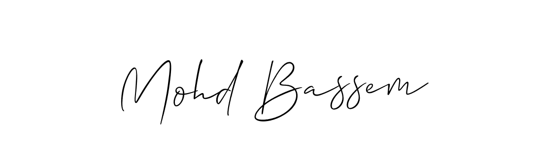Best and Professional Signature Style for Mohd Bassem. Allison_Script Best Signature Style Collection. Mohd Bassem signature style 2 images and pictures png