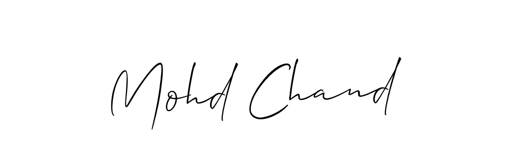 How to make Mohd Chand signature? Allison_Script is a professional autograph style. Create handwritten signature for Mohd Chand name. Mohd Chand signature style 2 images and pictures png