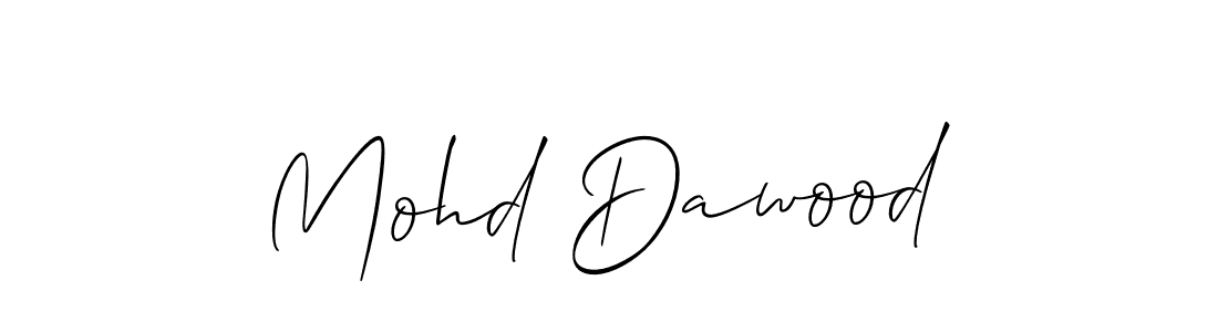 Mohd Dawood stylish signature style. Best Handwritten Sign (Allison_Script) for my name. Handwritten Signature Collection Ideas for my name Mohd Dawood. Mohd Dawood signature style 2 images and pictures png