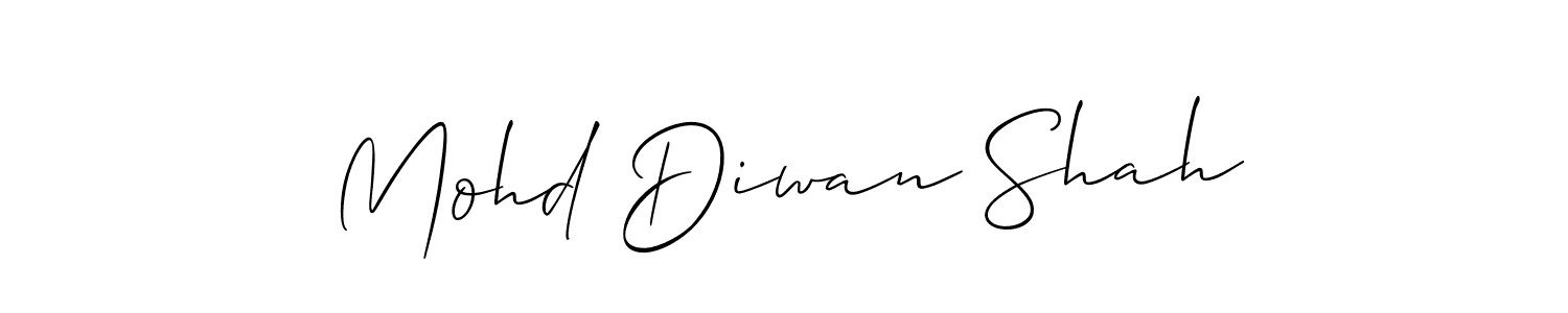 It looks lik you need a new signature style for name Mohd Diwan Shah. Design unique handwritten (Allison_Script) signature with our free signature maker in just a few clicks. Mohd Diwan Shah signature style 2 images and pictures png