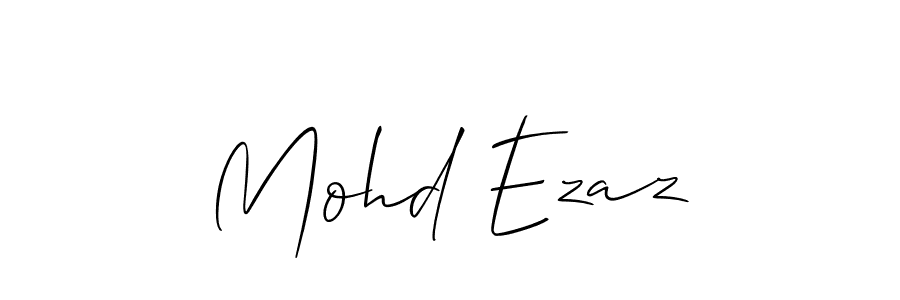 How to Draw Mohd Ezaz signature style? Allison_Script is a latest design signature styles for name Mohd Ezaz. Mohd Ezaz signature style 2 images and pictures png