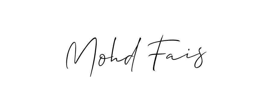 Make a short Mohd Fais signature style. Manage your documents anywhere anytime using Allison_Script. Create and add eSignatures, submit forms, share and send files easily. Mohd Fais signature style 2 images and pictures png