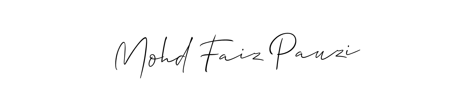 See photos of Mohd Faiz Pauzi official signature by Spectra . Check more albums & portfolios. Read reviews & check more about Allison_Script font. Mohd Faiz Pauzi signature style 2 images and pictures png