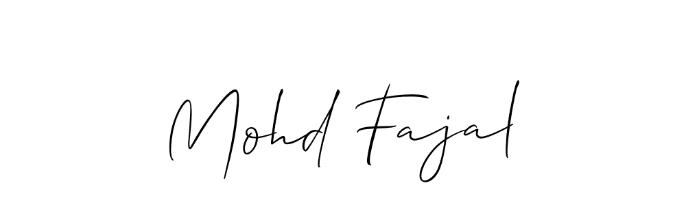 Also You can easily find your signature by using the search form. We will create Mohd Fajal name handwritten signature images for you free of cost using Allison_Script sign style. Mohd Fajal signature style 2 images and pictures png
