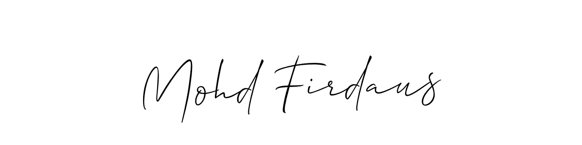 You can use this online signature creator to create a handwritten signature for the name Mohd Firdaus. This is the best online autograph maker. Mohd Firdaus signature style 2 images and pictures png