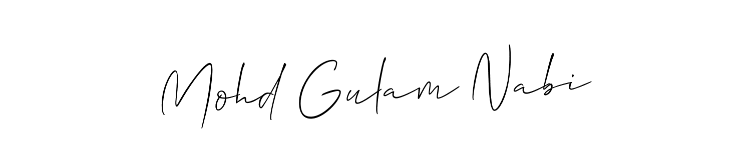 Also You can easily find your signature by using the search form. We will create Mohd Gulam Nabi name handwritten signature images for you free of cost using Allison_Script sign style. Mohd Gulam Nabi signature style 2 images and pictures png