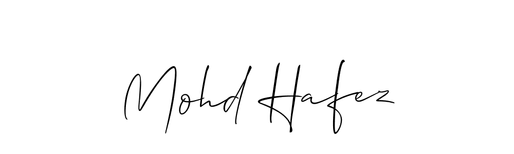 It looks lik you need a new signature style for name Mohd Hafez. Design unique handwritten (Allison_Script) signature with our free signature maker in just a few clicks. Mohd Hafez signature style 2 images and pictures png