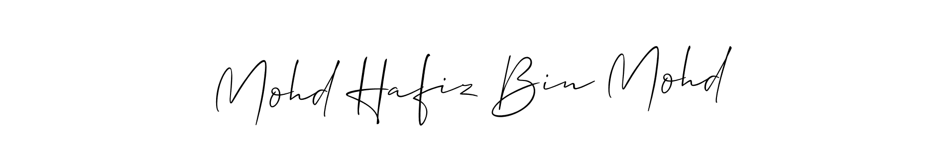 Make a beautiful signature design for name Mohd Hafiz Bin Mohd. Use this online signature maker to create a handwritten signature for free. Mohd Hafiz Bin Mohd signature style 2 images and pictures png