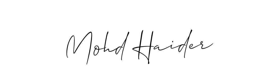 Make a beautiful signature design for name Mohd Haider. Use this online signature maker to create a handwritten signature for free. Mohd Haider signature style 2 images and pictures png
