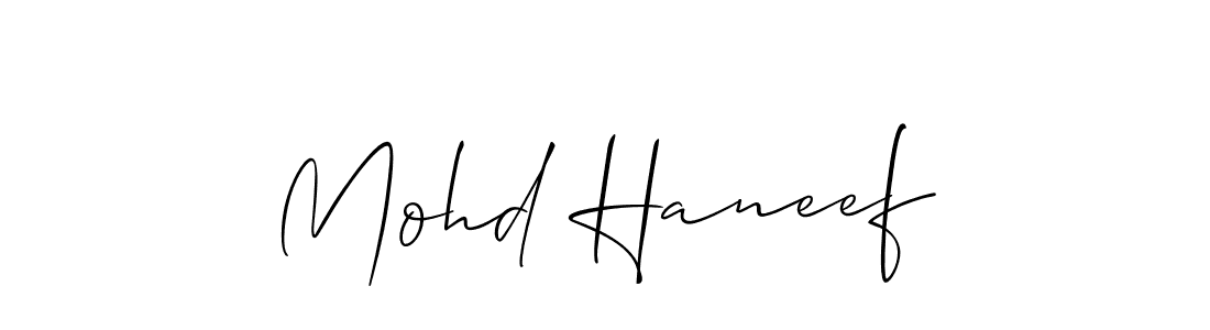 Mohd Haneef stylish signature style. Best Handwritten Sign (Allison_Script) for my name. Handwritten Signature Collection Ideas for my name Mohd Haneef. Mohd Haneef signature style 2 images and pictures png