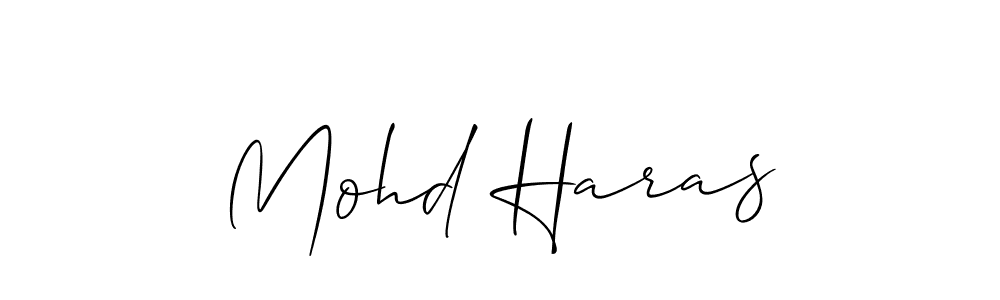 Make a beautiful signature design for name Mohd Haras. Use this online signature maker to create a handwritten signature for free. Mohd Haras signature style 2 images and pictures png