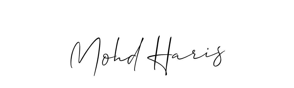 Mohd Haris stylish signature style. Best Handwritten Sign (Allison_Script) for my name. Handwritten Signature Collection Ideas for my name Mohd Haris. Mohd Haris signature style 2 images and pictures png