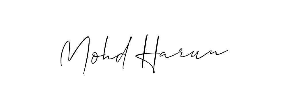 Make a short Mohd Harun signature style. Manage your documents anywhere anytime using Allison_Script. Create and add eSignatures, submit forms, share and send files easily. Mohd Harun signature style 2 images and pictures png