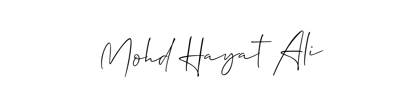 Make a beautiful signature design for name Mohd Hayat Ali. Use this online signature maker to create a handwritten signature for free. Mohd Hayat Ali signature style 2 images and pictures png