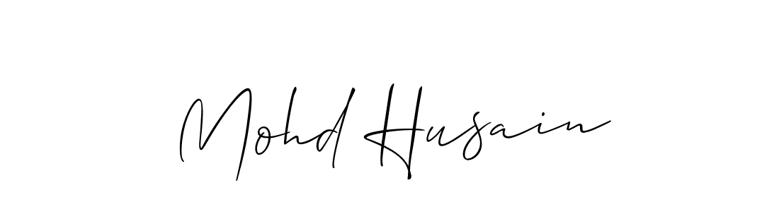 Use a signature maker to create a handwritten signature online. With this signature software, you can design (Allison_Script) your own signature for name Mohd Husain. Mohd Husain signature style 2 images and pictures png