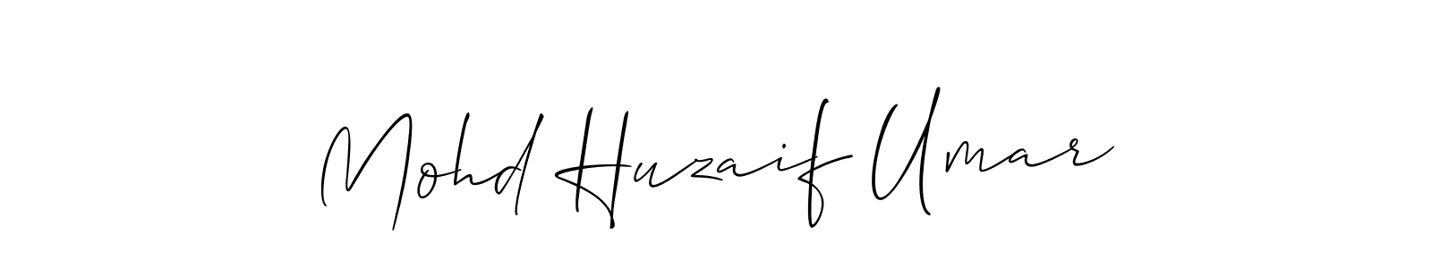 Also You can easily find your signature by using the search form. We will create Mohd Huzaif Umar name handwritten signature images for you free of cost using Allison_Script sign style. Mohd Huzaif Umar signature style 2 images and pictures png