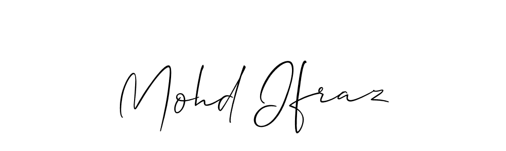 Make a beautiful signature design for name Mohd Ifraz. With this signature (Allison_Script) style, you can create a handwritten signature for free. Mohd Ifraz signature style 2 images and pictures png