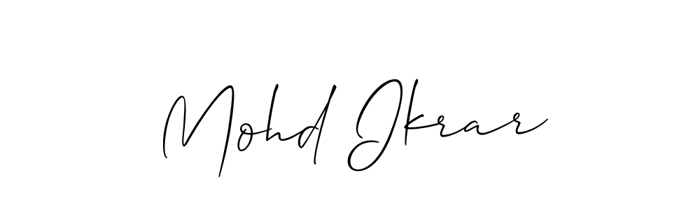 Best and Professional Signature Style for Mohd Ikrar. Allison_Script Best Signature Style Collection. Mohd Ikrar signature style 2 images and pictures png