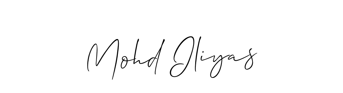 How to make Mohd Iliyas signature? Allison_Script is a professional autograph style. Create handwritten signature for Mohd Iliyas name. Mohd Iliyas signature style 2 images and pictures png