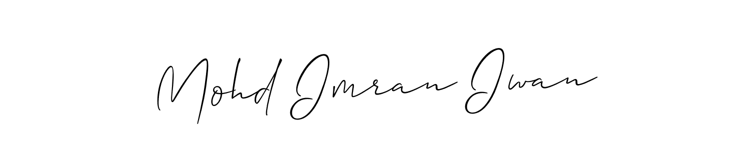 How to make Mohd Imran Iwan signature? Allison_Script is a professional autograph style. Create handwritten signature for Mohd Imran Iwan name. Mohd Imran Iwan signature style 2 images and pictures png