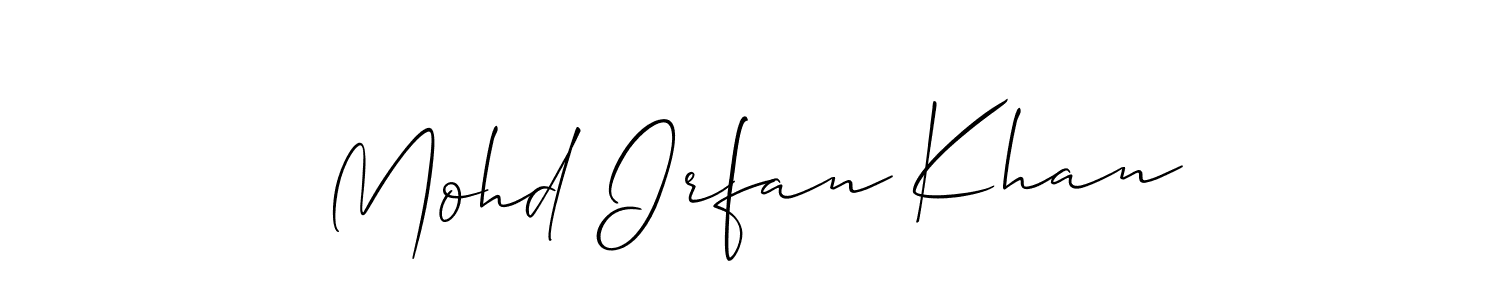 Make a beautiful signature design for name Mohd Irfan Khan. Use this online signature maker to create a handwritten signature for free. Mohd Irfan Khan signature style 2 images and pictures png