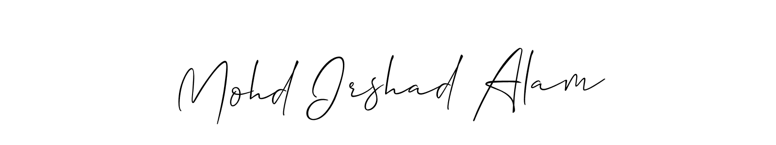 See photos of Mohd Irshad Alam official signature by Spectra . Check more albums & portfolios. Read reviews & check more about Allison_Script font. Mohd Irshad Alam signature style 2 images and pictures png