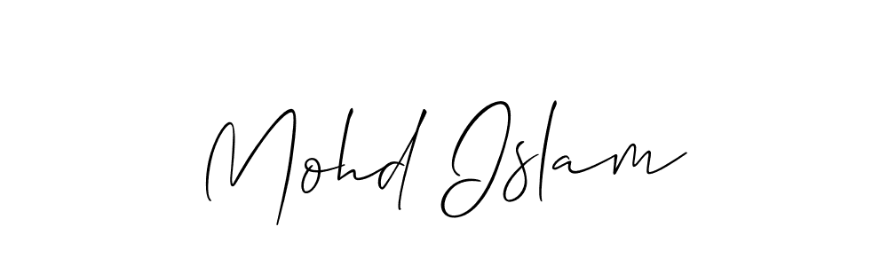 It looks lik you need a new signature style for name Mohd Islam. Design unique handwritten (Allison_Script) signature with our free signature maker in just a few clicks. Mohd Islam signature style 2 images and pictures png