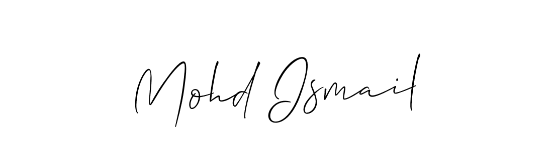 Also we have Mohd Ismail name is the best signature style. Create professional handwritten signature collection using Allison_Script autograph style. Mohd Ismail signature style 2 images and pictures png